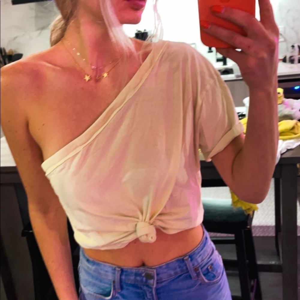 Free People One Shoulder Shirt